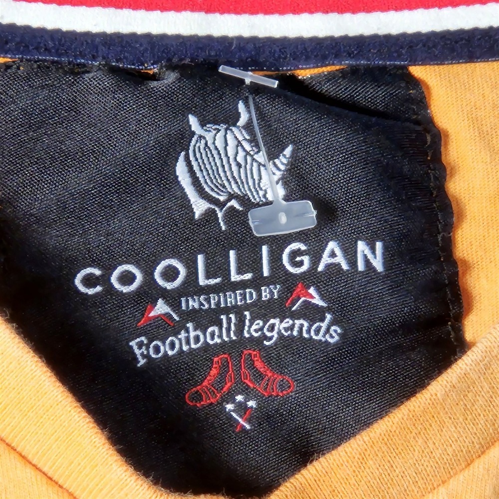 Coolligan Football Legends Netherlands 14 Orange Tee Mens L Holland Retro